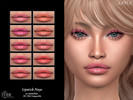 Sims 4 — Glossy Lipstick N290 by Layla — Female Glossy Lipstick Previews and swatches made in CAS using HQ Mod HQ - BG