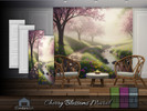 Sims 4 — Cherry Blossoms Mural by Emerald — Cherry Blossoms offer vibrant spring to summer blooming in shades from soft