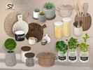 Sims 4 — Compacta Kitchen Decor by SIMcredible! — Time for that living touch every kitchen needs. There are 8 pieces: