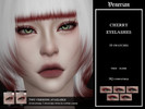 Sims 4 — Cherry 3D Eyelashes by Venerian by Venerian — 10 swatches Teen to elder Two versions available: incompatible