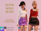 Sims 4 — ALIA - SATIN MINI SKIRT by linavees — New Mesh