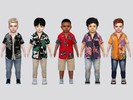 Sims 4 — Large Printed Summer Shirt Toddler by McLayneSims — TSR EXCLUSIVE