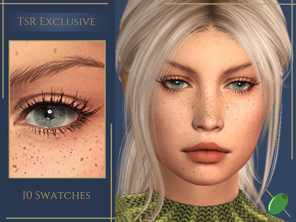 Sims 4 — Tamara 3D Lashes by Pitted0live — Natural looking, short, wispy 3D eyelashes