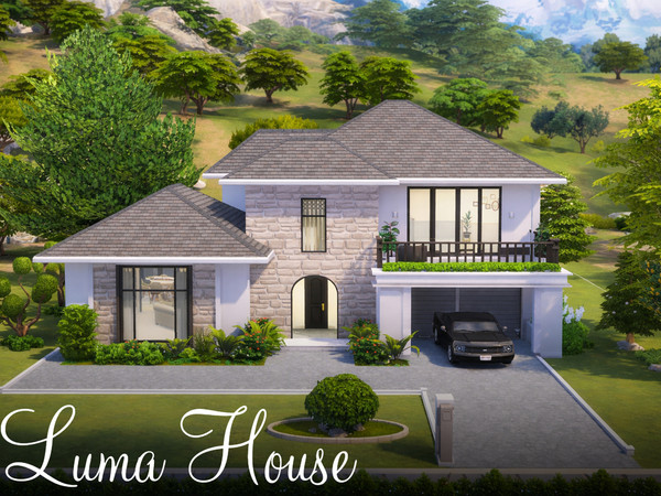Sims 4 — Luma House by RudaTheSims — A spacious, modern family home built on a 30x30 lot, designed to beautifully combine