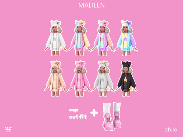 Sims 4 — [Madlen] Bubblegum Mini (Look1 Child) by Madlen — This collection is the perfect choice for a pop of sweetness