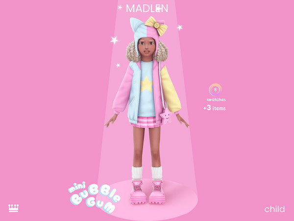 Sims 4 — [Madlen] Charm Duo Boots w Socks (Child) by Madlen — This collection is the perfect choice for a pop of