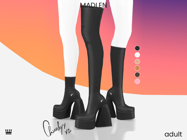 Sims 4 — [Madlen] Chunkyy (short) v1 by Madlen — Redesigned, reimagined "Chunkyy" set now with custom