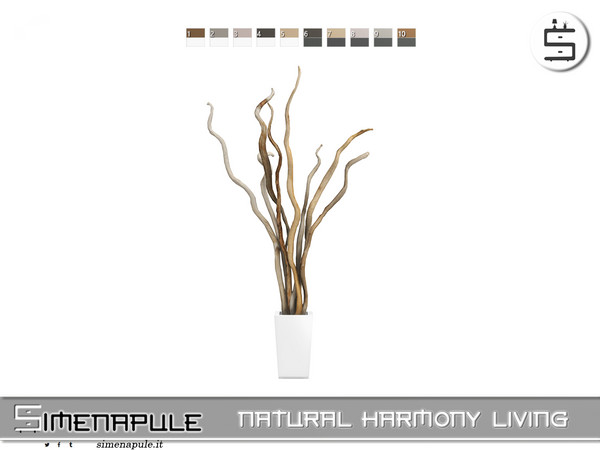 Sims 4 — [SeN4] Natural Harmony Living - Decorative Branch Vase by Simenapule — Natural Harmony LivingNatural Harmony