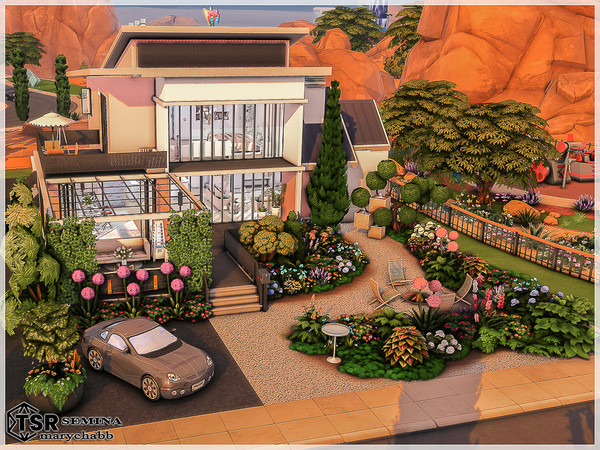 Sims 4 — SEMINA by marychabb — Hello, today I wanted to show you my new house built on a 30x20