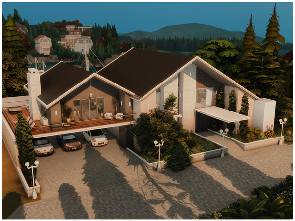 Sims 4 — MM. Modern Villa 21 by Merin_Martini — My Sims 4 lots some are inspired from random pictures that I found on the