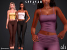 Sims 4 — SAVANAH top by ali1 — Tank Top
