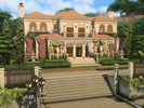 Sims 4 — Mediterranean Mansion (NO CC) by plumbobkingdom — This imposing mansion enchants with its classic and perfectly