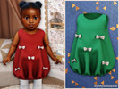 Sims 4 — Infant - Bow detail bubble dress by MysteriousOo — A soft sleeveless dress designed with a gentle bubble