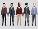 Sims 4 — Perrin Waistcoat Jacket Boys by McLayneSims — TSR EXCLUSIVE