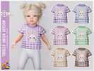 Sims 4 — 348 - Toddler Unisex Top -Adorable Bunny T-Shirt by RobertaPLobo — Adorable Bunny T-Shirt - 348