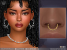 Sims 4 — Twisted Septum Piercing by feyona — Twisted Septum Piercing comes with 4 swatches.