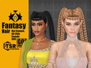 Sims 4 — Fantasy Hair by GoAmazons — Pigtails braids hair in fantasy style.