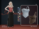 Sims 4 — Joy asymmetrical corset top by MissValentine142 — 24 Shades