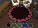 Sims 4 — Roundella by matomibotaki — Round rug for any room and any occasion, with a chic border, available in 6