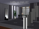 Sims 4 — Lobby in Style SET by matomibotaki — Design your lobby in a stylish and chic way, whether it's a modern entrance