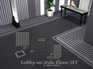 Sims 4 — Lobby in Style Floor SET by matomibotaki — Design your lobby in a stylish and chic way, whether it's a modern