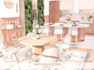 Sims 4 — Ratched Kitchen by BlusterSims — Ratched Kitchen is a bright, airy space that blends soft blush tones, warm