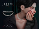 Sims 4 — Choker Chain Necklace V1 by Bobur2 — Cuban Chain Necklace for female