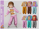 Sims 4 — 347 - Toddler Girl SET -Little Girl Tiger Outfit Set by RobertaPLobo — Little Girl Tiger Outfit Set - 347
