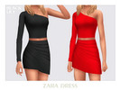Sims 4 — Zara Dress by Black_Lily — YA, A, Teen