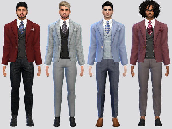 Sims 4 — Perrin Waistcoat Jacket by McLayneSims — TSR EXCLUSIVE