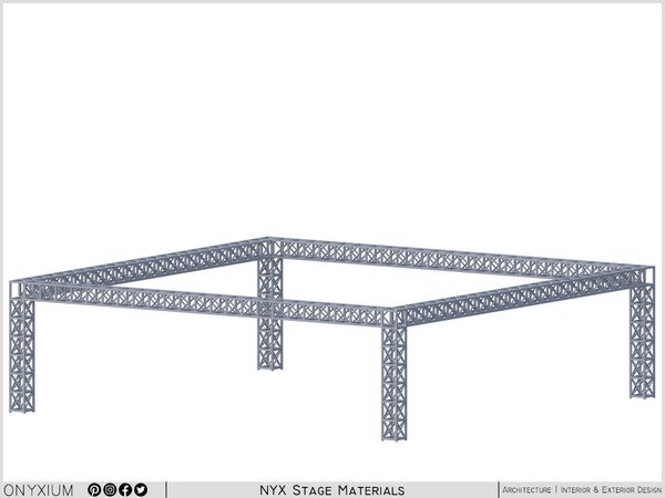 Sims 4 — NYX Truss Support Frame Short by Onyxium — Onyxium@TSR Design Workshop Stage Collection - Belong To The 2026