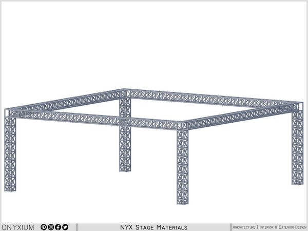 Sims 4 — NYX Truss Support Frame Medium by Onyxium — Onyxium@TSR Design Workshop Stage Collection - Belong To The 2026
