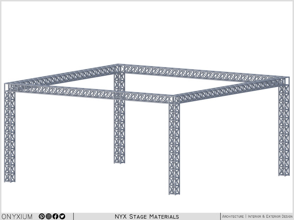 Sims 4 — NYX Truss Support Frame Tall by Onyxium — Onyxium@TSR Design Workshop Stage Collection - Belong To The 2026 Year
