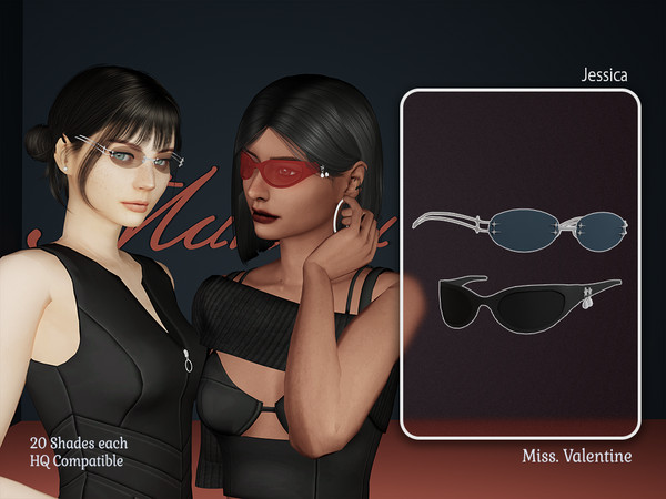 Sims 4 — Jessica sunglasses by MissValentine142 — 20 Shades