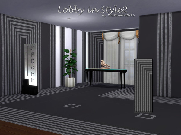Sims 4 — Lobby in Style2 by matomibotaki — Design your lobby in a stylish and chic way, whether it's a modern entrance