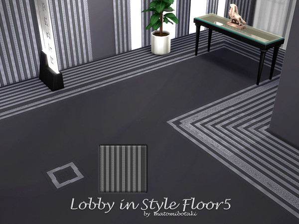 Sims 4 — Lobby in Style Floor5 by matomibotaki — Design your lobby in a stylish and chic way, whether it's a modern