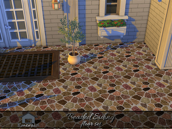 Sims 4 — Beaded Siding floor 1 by Emerald — Beaded Siding is a durable, timeless sophisticated style for lasting weather