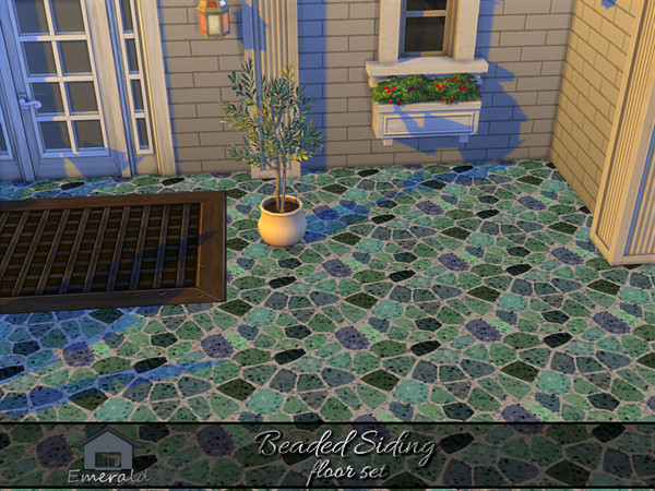 Sims 4 — Beaded Siding floor 2 by Emerald — Beaded Siding is a durable, timeless sophisticated style for lasting weather