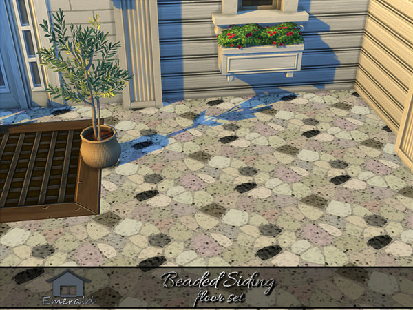 Sims 4 — Beaded Siding floor 4 by Emerald — Beaded Siding is a durable, timeless sophisticated style for lasting weather
