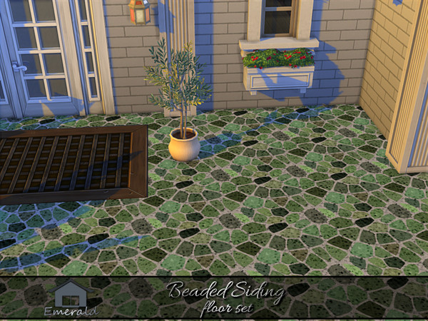 Sims 4 — Beaded Siding floor 5 by Emerald — Beaded Siding is a durable, timeless sophisticated style for lasting weather