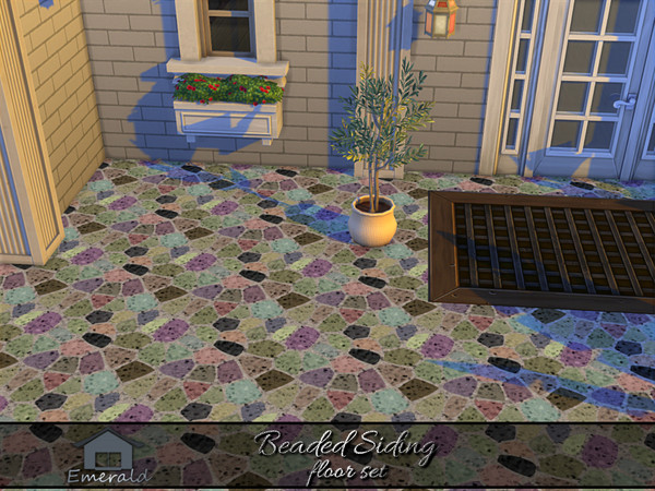 Sims 4 — Beaded Siding floor 6 by Emerald — Beaded Siding is a durable, timeless sophisticated style for lasting weather