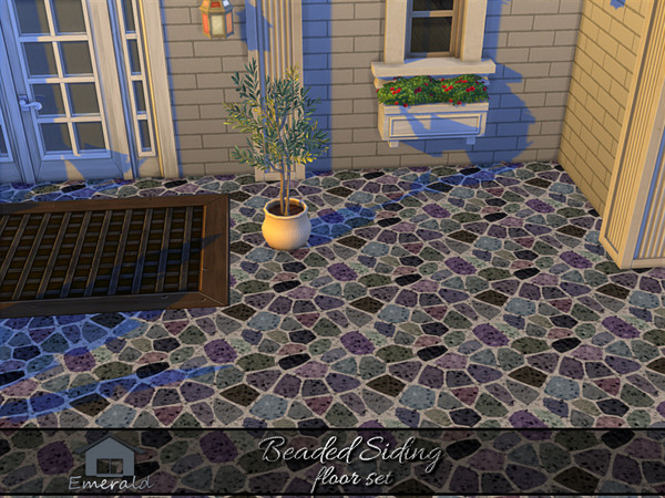 Sims 4 — Beaded Siding floor 7 by Emerald — Beaded Siding is a durable, timeless sophisticated style for lasting weather
