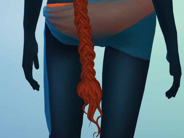 Sims 4 — Adult Na'vi queue braided by EdnaScissorhands — A queue accessory found in right ring finger rings. both curly
