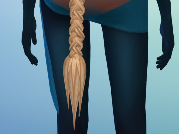 Sims 4 — Navi Queue by EdnaScissorhands — A queue accessory found in right ring finger rings. both curly and straight for