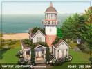Sims 4 — Waverly Lighthouse (NO CC) by xogerardine — I love building lighthouses, it's so fun trying to fit the massive