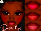 Sims 4 — desire lips- doreesims by doreesims — a beautiful lipstick for darker skintones