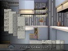 Sims 4 — Modern Kitchen Wallpaper by Emerald — These modern wallpapers are designed to serve as a statement piece in