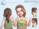 Sims 4 — Clarice Hairstyle Set - Toddlers Conversion by simstrouble — A Flowy Ponytail with loose, face-framing strands