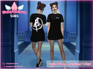 Sims 4 — Sailor Moon Inspired Oversized T-Shirt by GabymeloveSims — Sims 4 custom content oversized t-shirt with anime