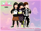 Sims 4 — GMLs Halloween Clothes for Toddlers Collection (Remastered) by GabymeloveSims — Spooky Halloween CC collection